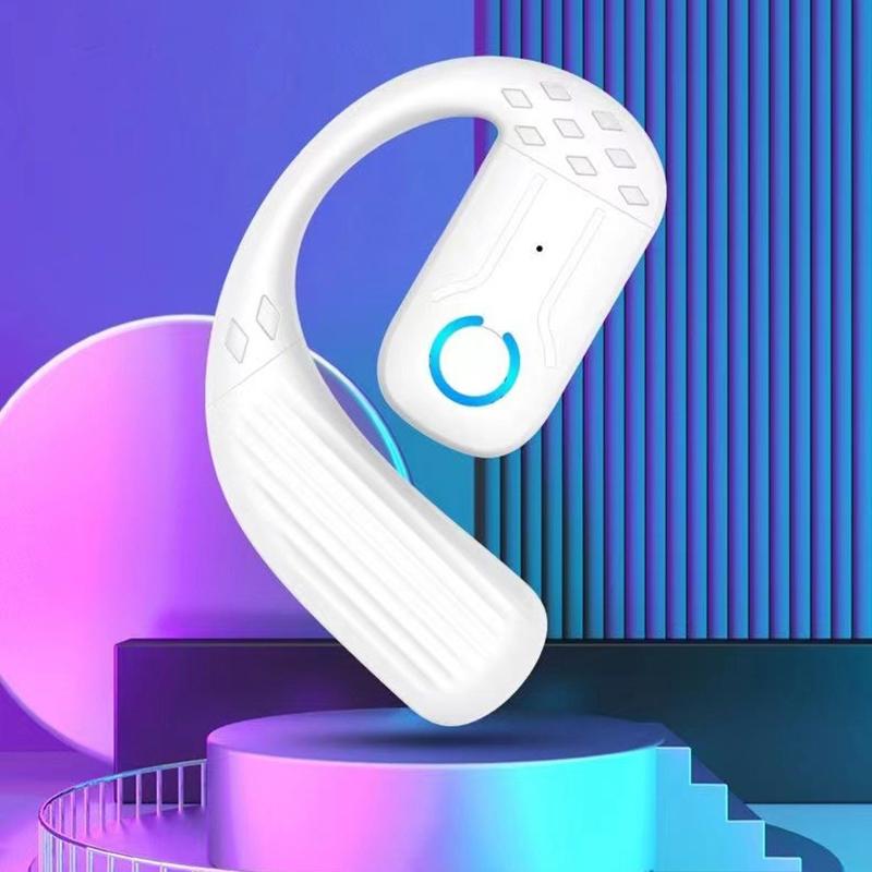 Bluetooth 5.4 Open 180° Rotation Wireless Business Headset With Mic Air Conduction Ear-Hook Touch Control Sports Hifi Earphone