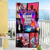 Grand Theft Auto Customize Your Name Beach Towel Super Soft Microfiber Quickdry Fabric Suitable for Sports Travel Swimming Yoga Bathroom Beach And Poo