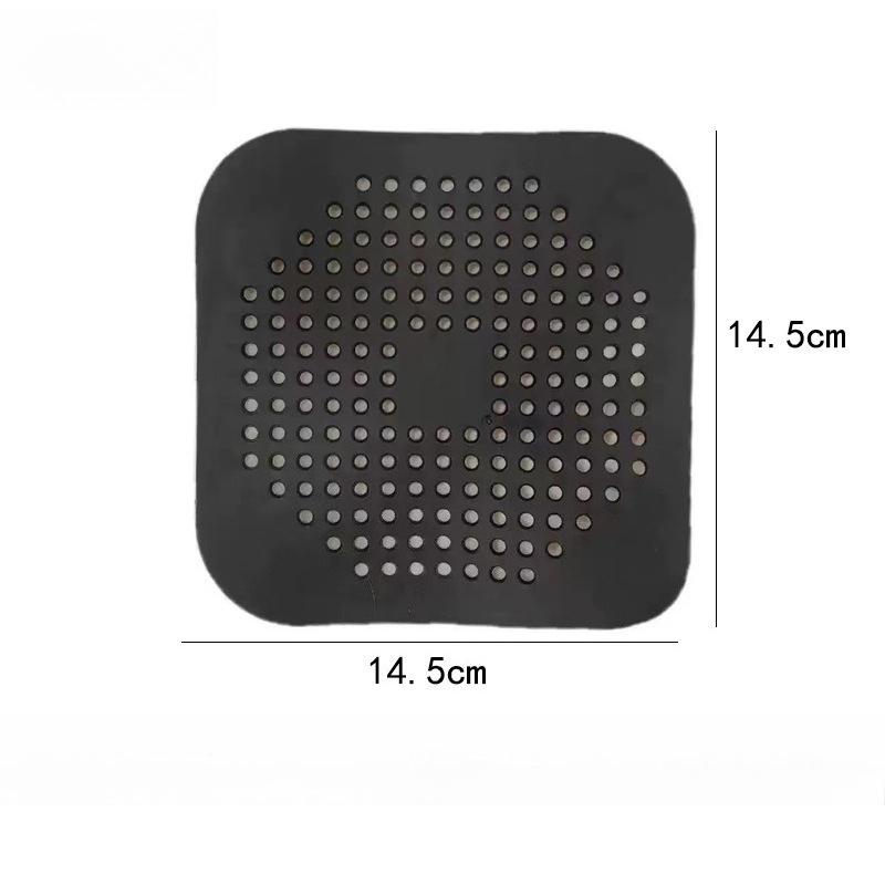 Silicone Floor Drain Mat Household Kitchen Sink Anti Clogging Filter Patch Bathroom Drain Hair Suction Cup Filter Screen Tools