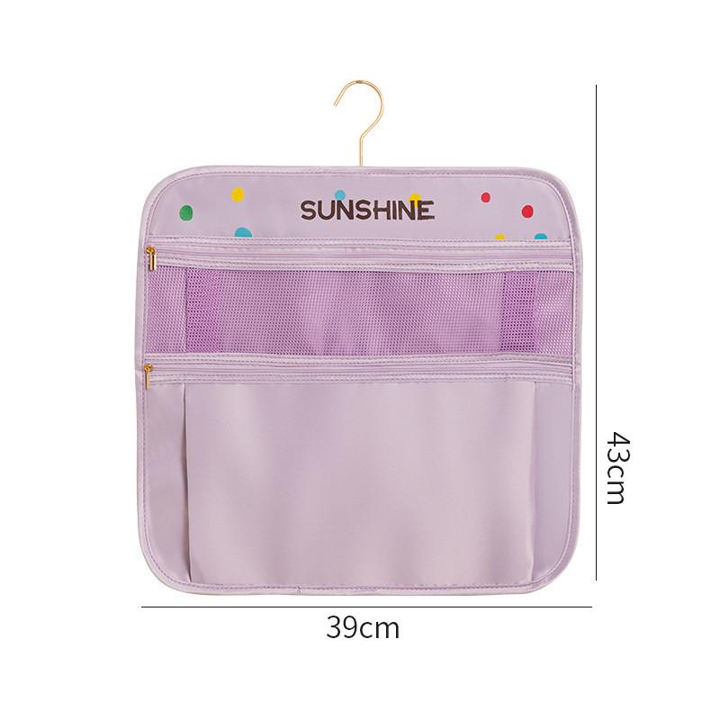 Polyester Hanging Storage Bag With Multifunctional Organizer For Bedroom And Closet Use