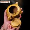270ml Authentic Yixing Purple Clay Teapot Handmade Octagonal Pot Tea Infuser Raw Ore Dragon Bone Gold Sand Kettle Zisha Tea Set