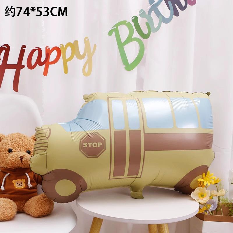 Matte Aluminum Film Balloon Cartoon Car Airplane Submarine Balloon Children'S Birthday Party Arrangement Props