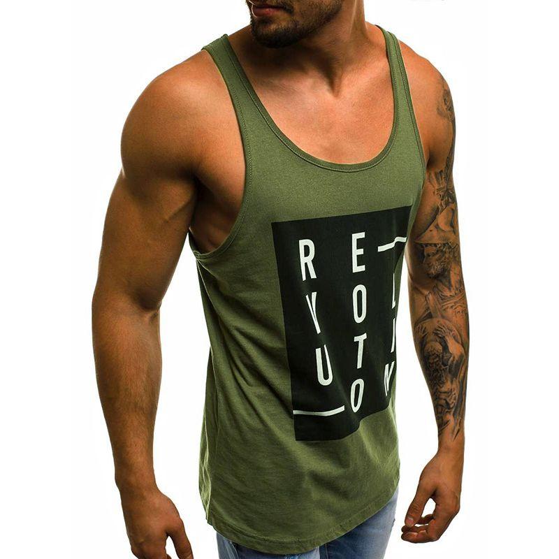 Premium Men's Casual Sleeveless Tank Tops With Square Neck Sports Undershirt