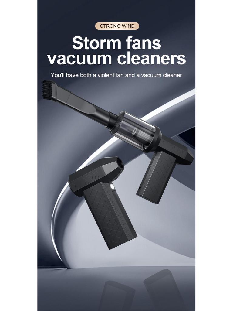 Handheld Wireless Mini Turbine Fan & Camping Vacuum Cleaner Combo