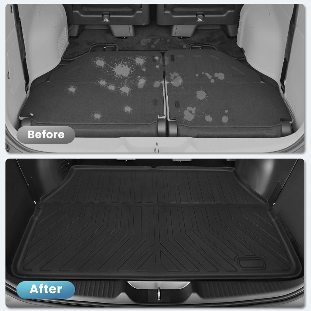 New Step WGN Luggage Trunk TPE Luggage Car 3D Cargo Easy Car 3D Custom Interior Part Number 001 RP6/7/8 Mat, Vehicle-Specific Design, Mat, 3D,