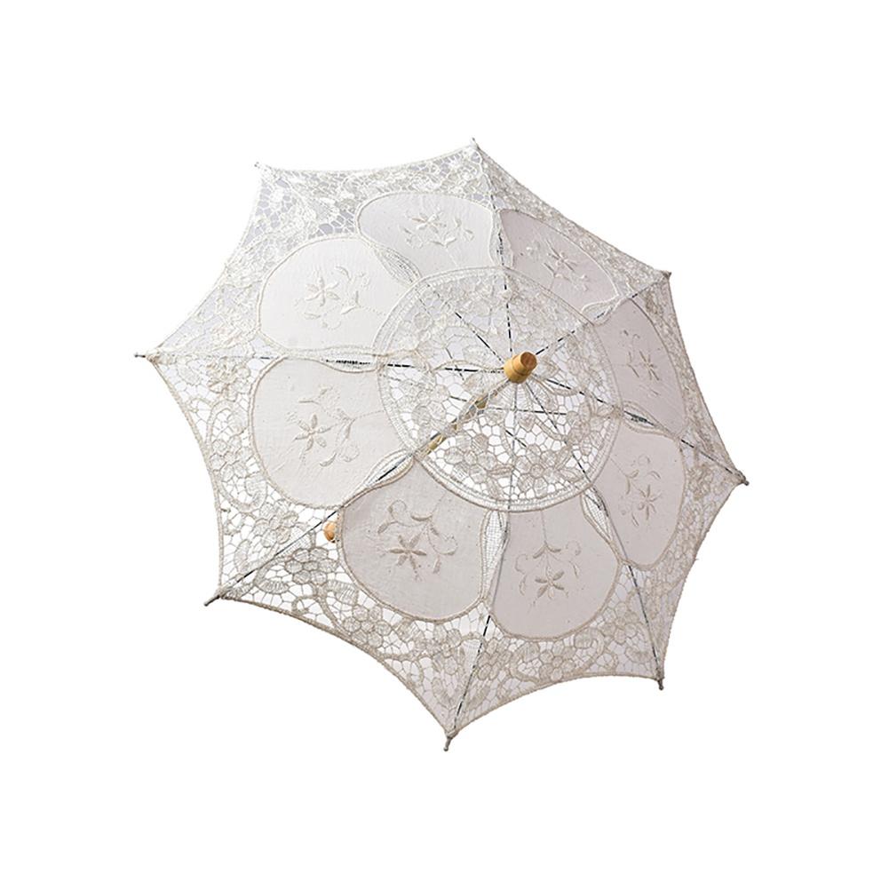 29/45cm Lace Umbrella Parasol Vintage Wedding Bridal Umbrella for Bride Wedding Gift Photo Props Kids Gift Home Party Decoration