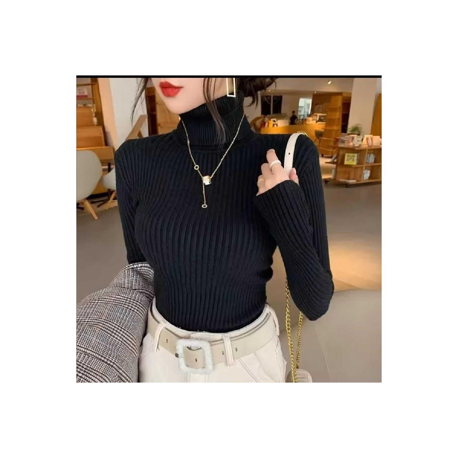 

Бавовняна водолазка Slimfit з водолазкою Standart білий