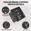 Trailer Brake Control Switch Compatible With 2007-2014 Cadillac Escalade Chevy Avalanche Silverado 1500 2500 3500 Suburban Tahoe GMC Sierra Yukon XL