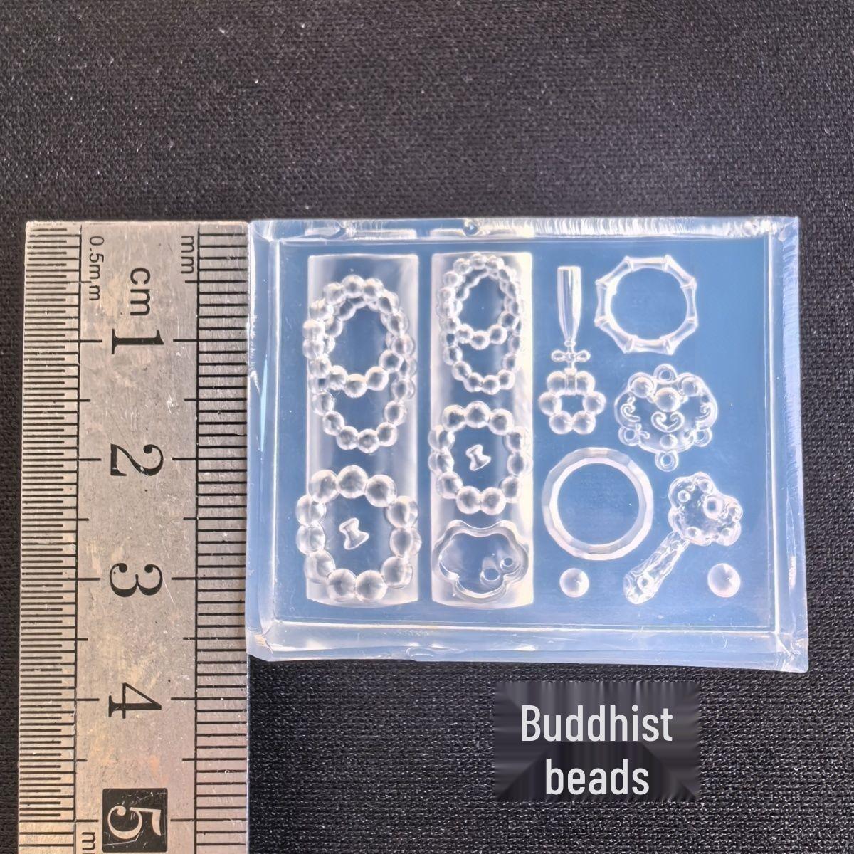 Buddhist Beads 3D Nail Art Silicone Molds - High Transparency for DIY Decorations