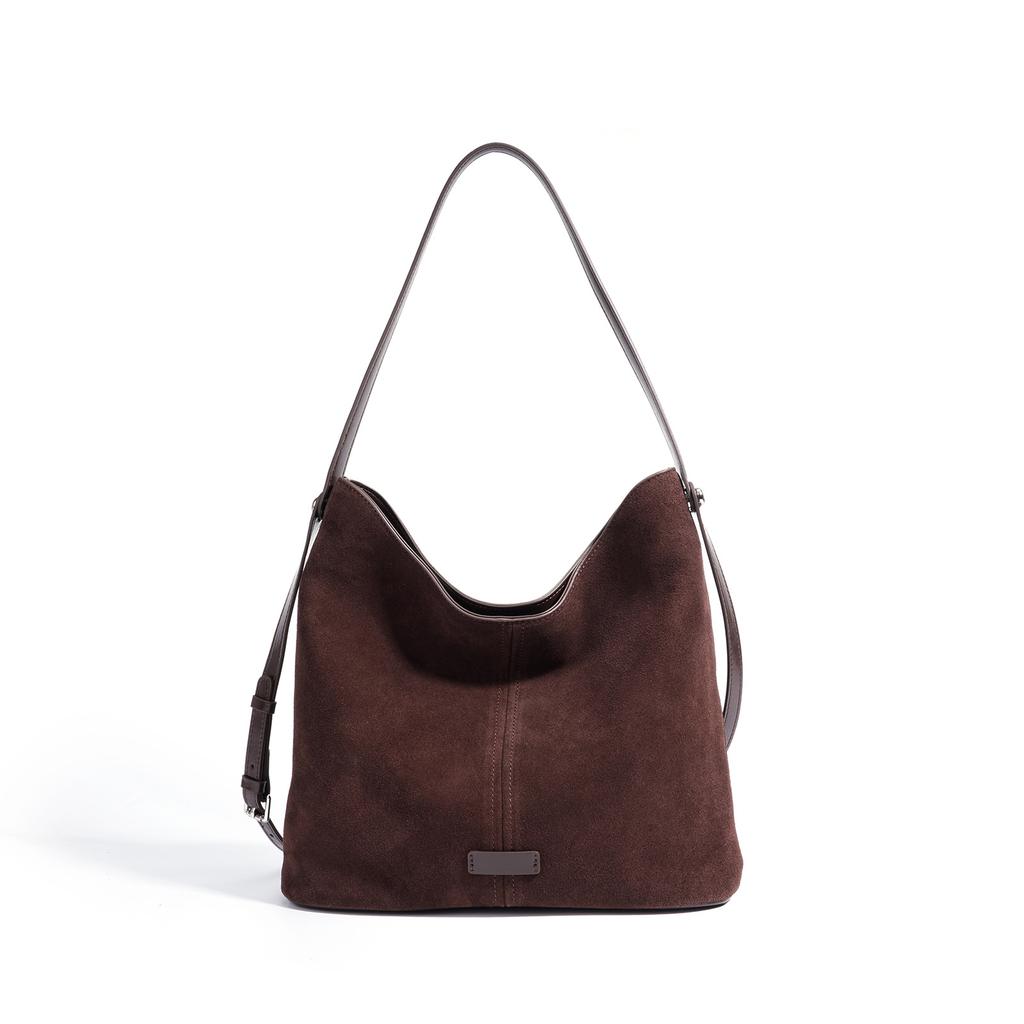 New Large-capacity Bucket Bag, Korean-style Casual Commuter Women's Bag, Fashionable, Casual, Retro, Stylish, Simple Crossbody Bag