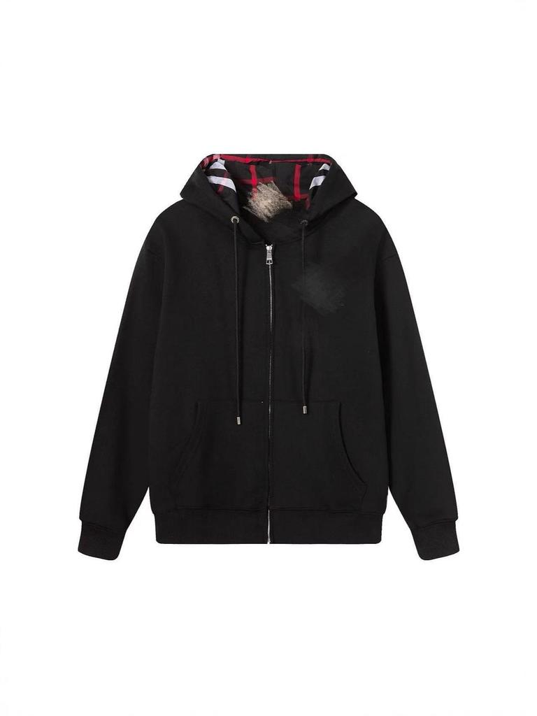 Unisex mikina s kapucí na zip Cross B Family War Horse s výšivkou