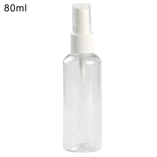 Empty Spray Bottle Refillable Portable Transparent Plastic Perfume Atomizer for Travel