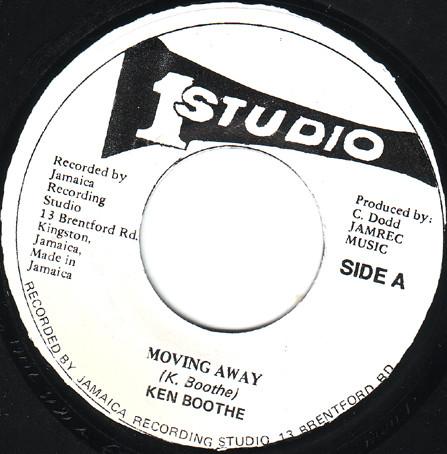 

7inch Record KEN BOOTHE / THE SKATALITES - Moving Away / Street Of Gold NONE Studio One Jamaica Reggae, Ska & Dub Used