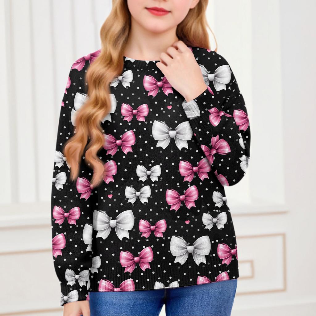 Sweatshirts For Children Boys And Girls Knit Sweater Cute Shirt Fall Crewneck Pullover Tops