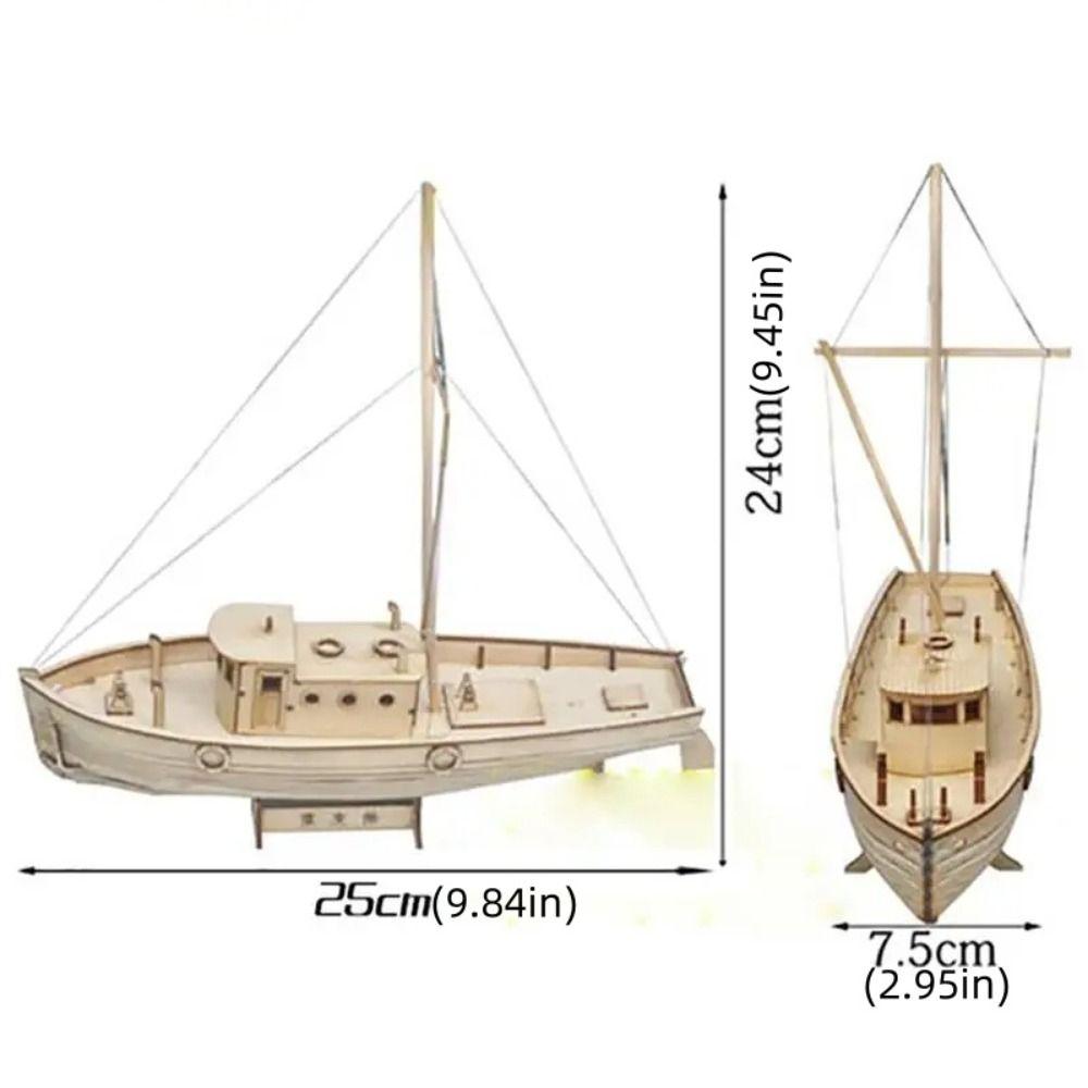 1:100 Scale Wooden Ships Model Ancient Sailboat Wooden Sailing Boat Boat Assembly Toy  DIY Hobby