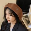 Keep Warm Women Berets Flower Artist Hat Fashion British Painter Caps  Ladies