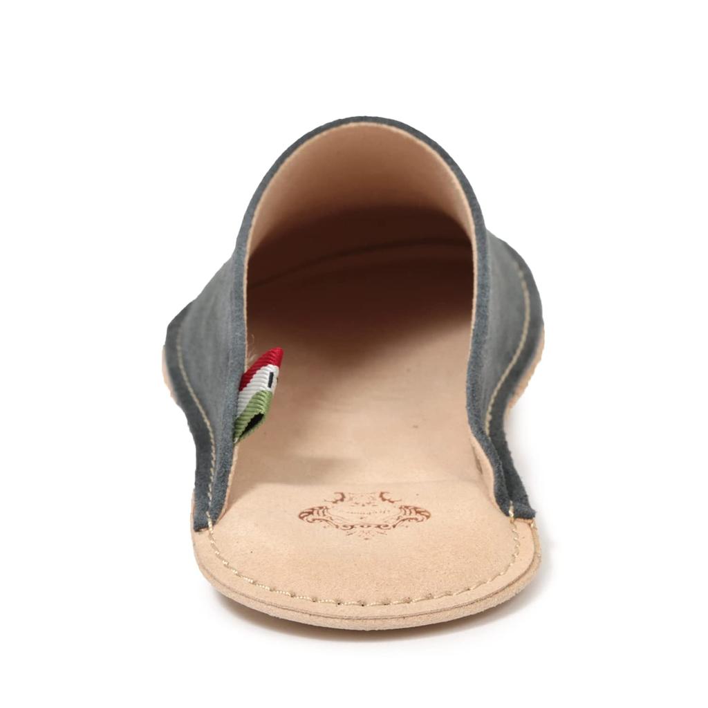 UMAYA Room Leather Genuine Made In Size S [Orobianco] Shoes, Slippers, Leather, Japan, Unisex, Gray/Suede,