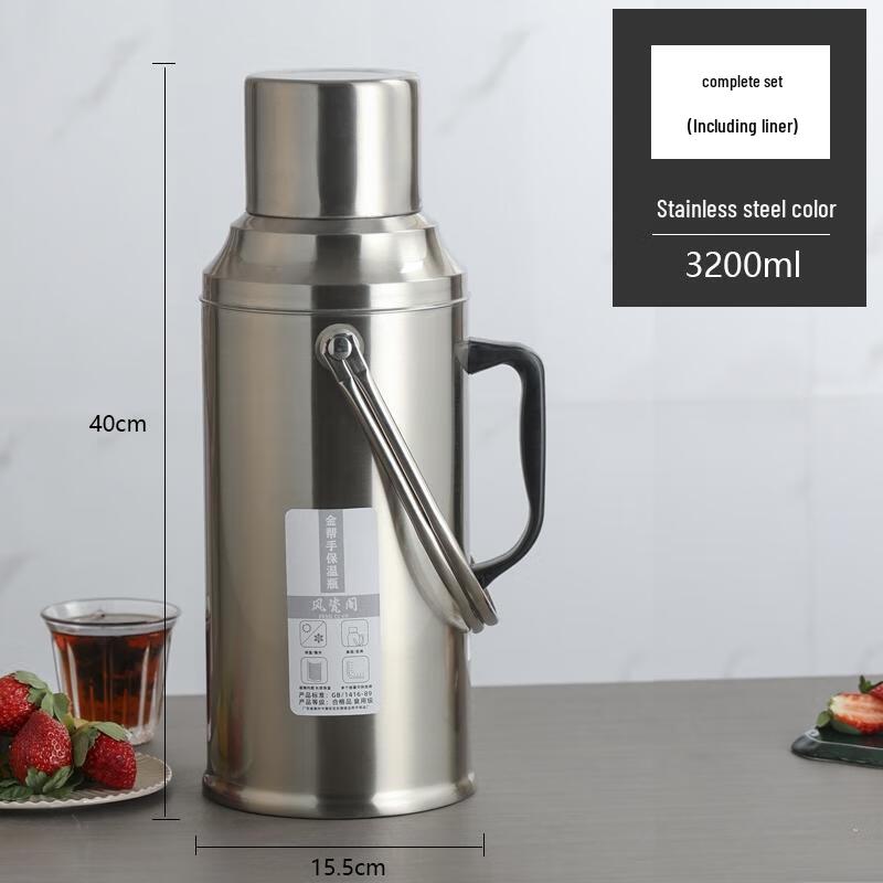 HANDUNYOU 3.2L Stainless Steel Insulated Thermos