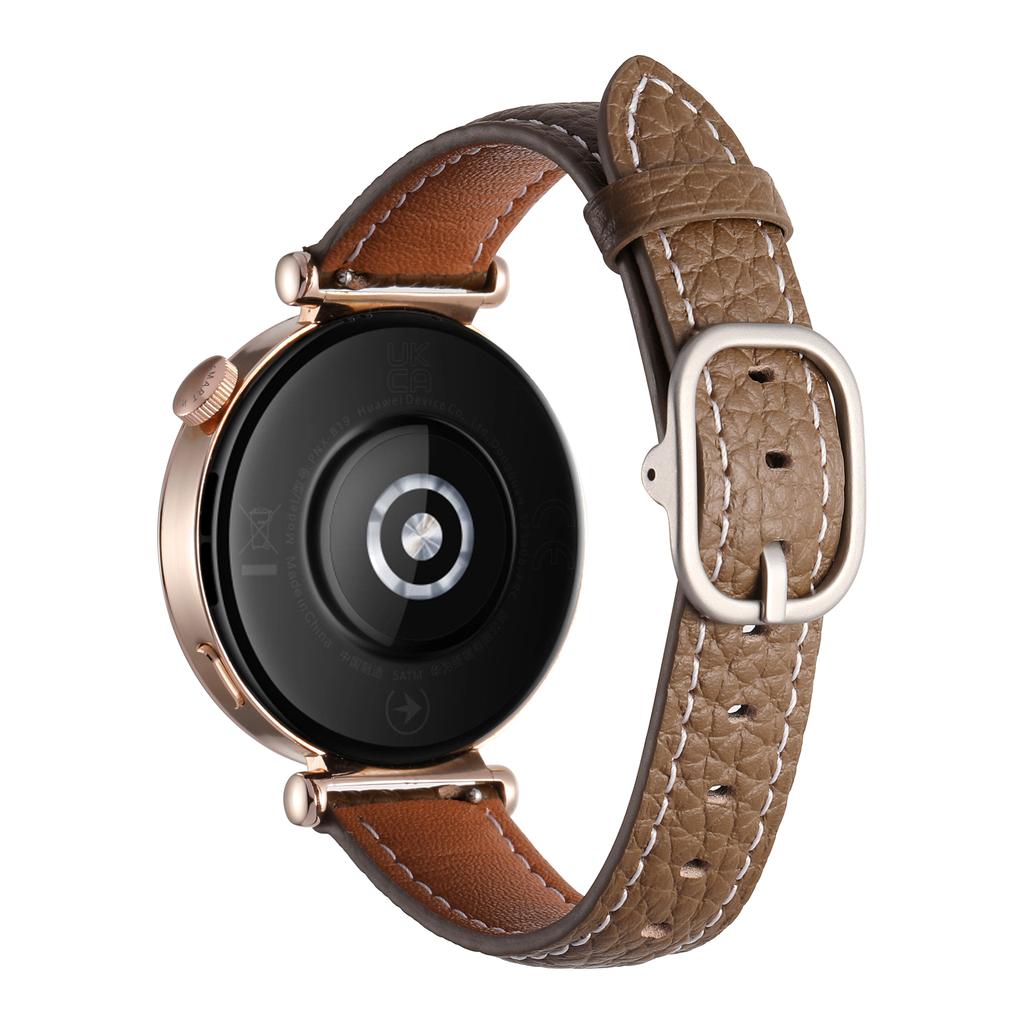 18mm Watch Band For Huawei Watch GT 5 Pro 42mm/GT 5 41mm/GT 4 41mm/Garmin Venu 3S ,Genuine Cow Leather Smartwatch Strap