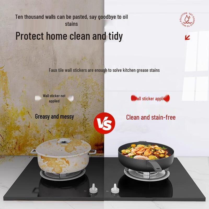 Self-Adhesive Anti-Oil Kitchen Wall Panels