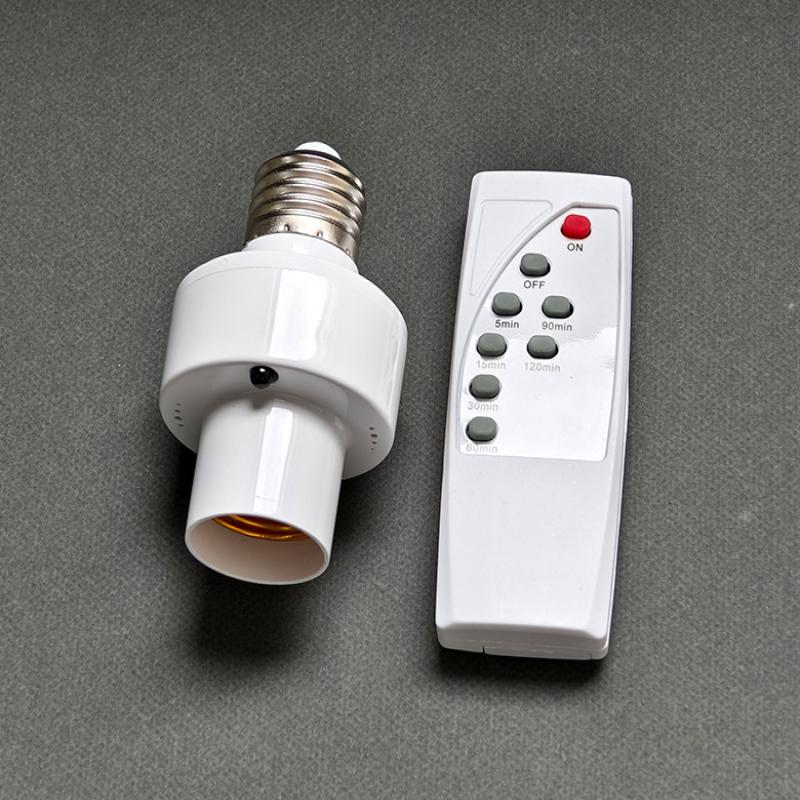 Ac85-265V E27 Lamp Base With Wireless Smart Remote Control Intelligent Switch Lamp Holder Cap Smart Home Accessory