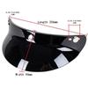 Motorcycle Helmet Visor Shield – 3 Snap Button Flip Up Wind Protector