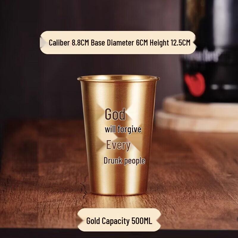 Qiwei 500ml Stainless Steel Mug with Coaster
