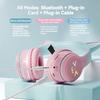 Słuchawki RGB Glow Bezprzewodowe Słuchawki 5.3 Kocie Uszy Bluetooth Słuchawki Sportowe Bluetooth Odtwarzacze MP3 Mikrofon Wyprzedaż Zestaw Słuchawkowy Gamer