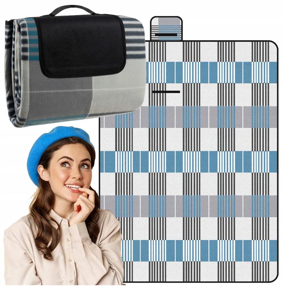 [PACZB] Large Beach Picnic Blanket with Aluminum Insulation 200x200cm D736