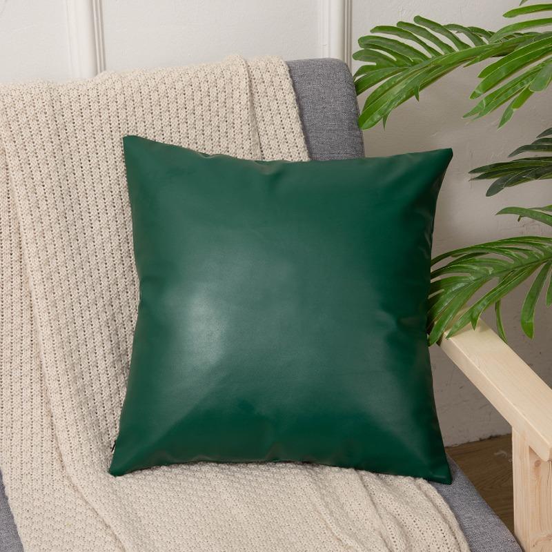 Premium Faux Distressed Leather Cushion Cover Handmade Pillow Case Sofa Bed