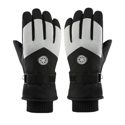 1 Pair Motorcycle Gloves Winter Ski Gloves For Men&Women Fashion Outdoor Sports Warm Gloves Waterproof Touchscreen Snow Mittens