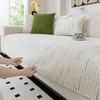 Cream Blizzard Neil Sofa Cushion Four Seasons Universal Non-Slip Cushion Cover Sofa Bed Anti-Cat Scratch Straight Row Cloth