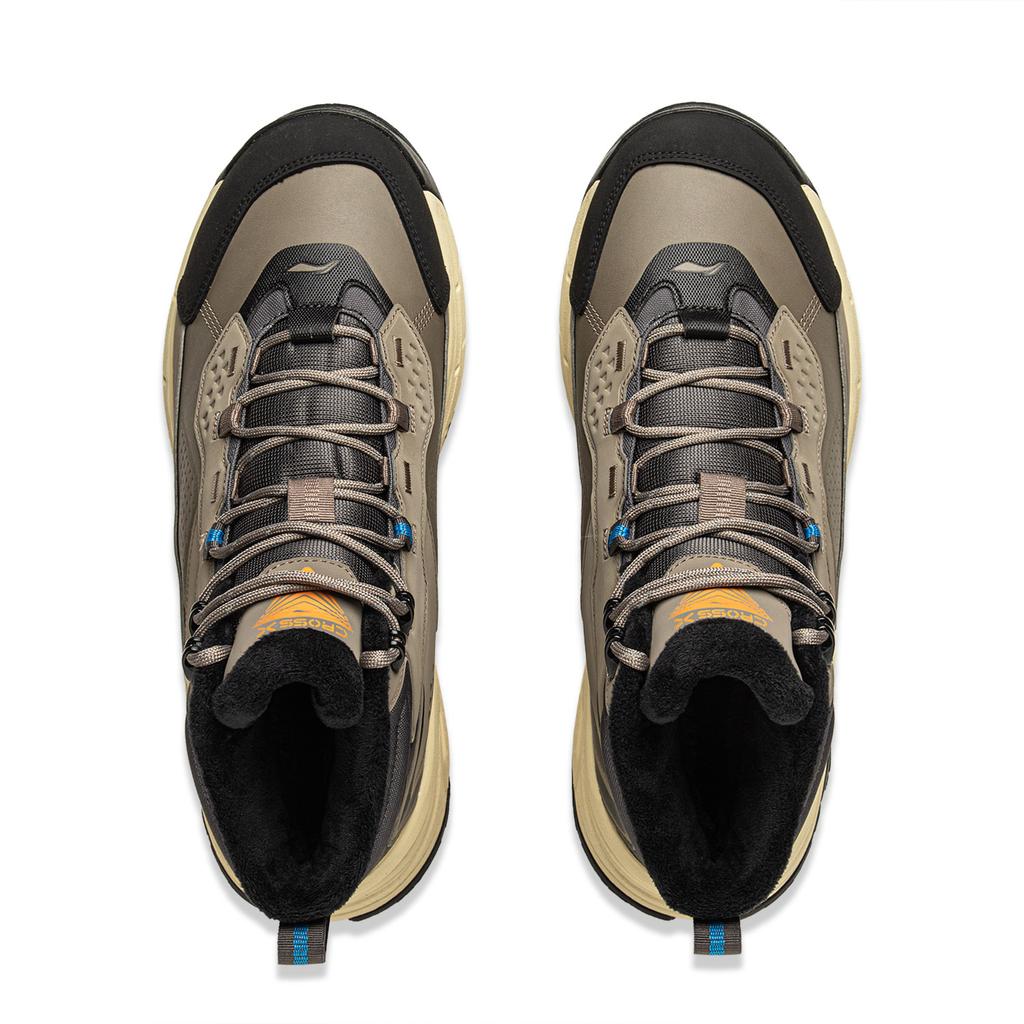 Li Ning Star Path 2 Cushioning Slip Resistant Abrasion Resistant Rebound Mid top Casual Shoes Unisex Umber AGLV079-3