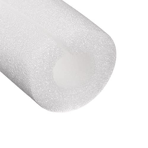 uxcell Foam Tube, 3 x 6 x 100cm, Hollow Polyethylene Pool Noodle Pipe Cover for Pipe Protection and Heat Retention, White, 1 Pack