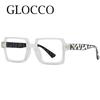 Reading Eyewear Male Blue Spectacle Gents Rivets Gradient Clear Presbyopic Designer Stylish Brand Big Tinted Square Blocking Rectangular Light