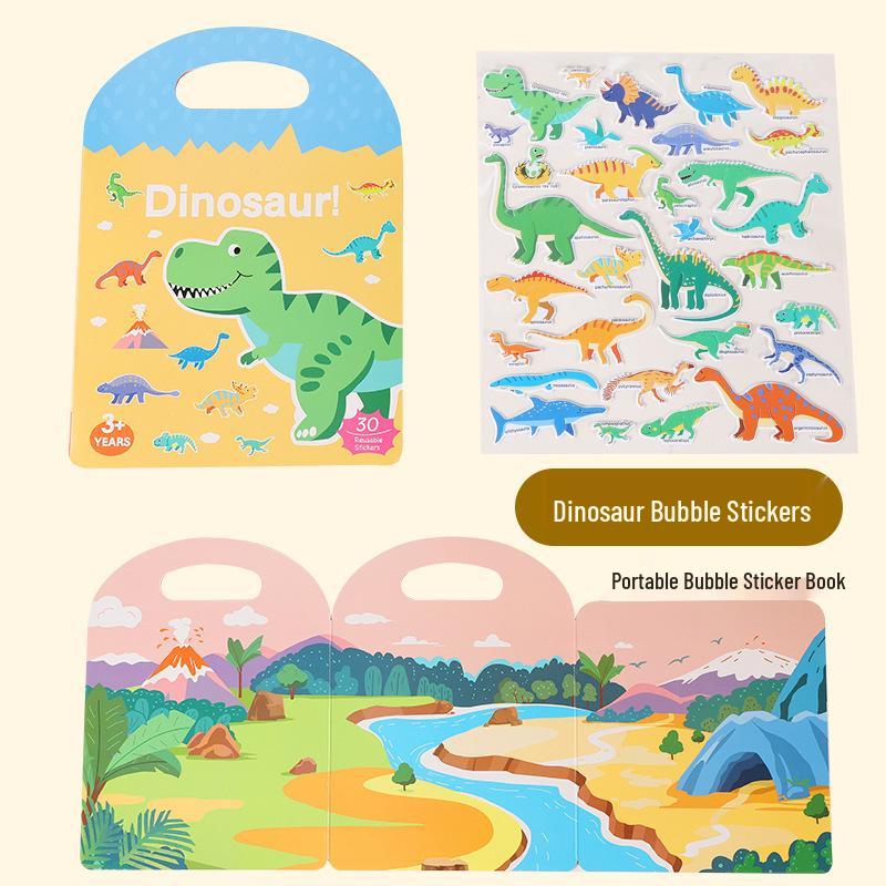 

Книга для раннего развития из-за границы: Большой пазл с пузырьковыми наклейками для детей 4-6 лет