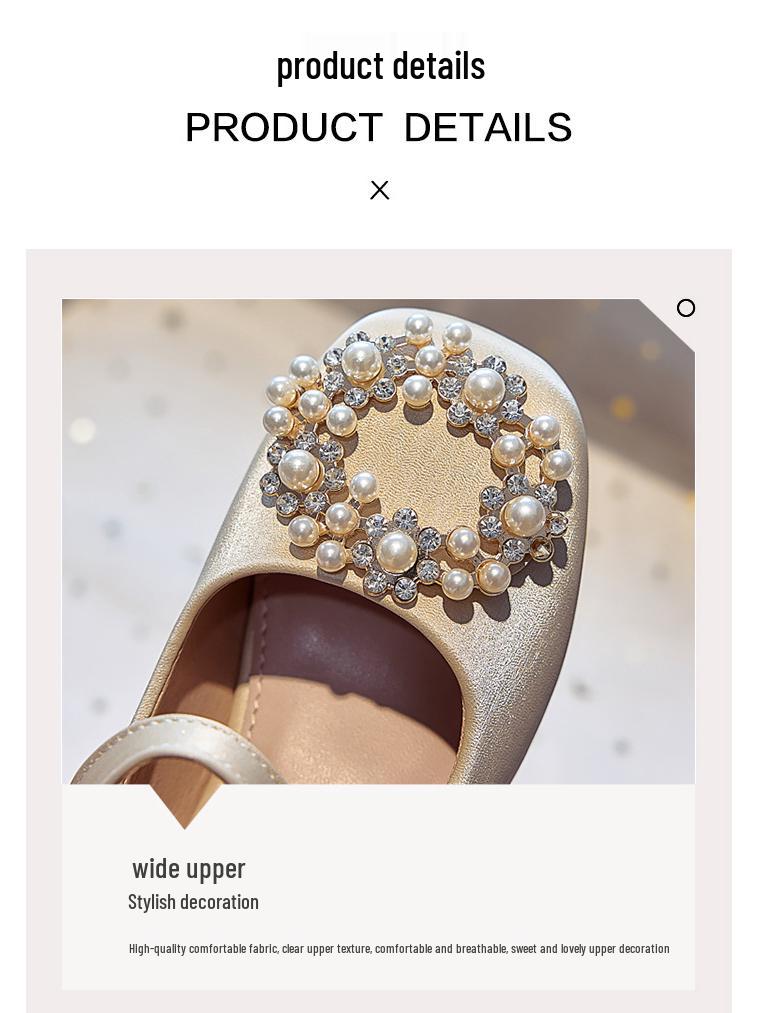 Mädchen Prinzessin High Heels: Leder Schuhe Frühling/Herbst 2025