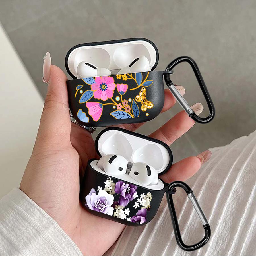 Cartoon Blume Kopfhörerhüllen Schutzhülle Für Airpods 3 2 Pro2 Pro3 4 Pro 1