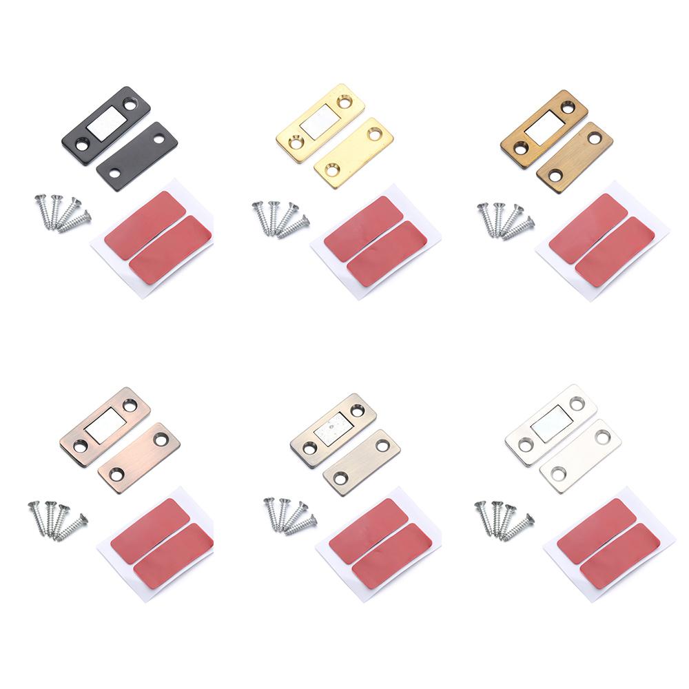 

Kitchen Cupboard Adhesive Closet Magnetic Door Closer Cupboard Cabinet Latch Silver
