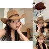 Unique Retro Cowboy Hat For Women With Wide Brim Great For Sun Protection And Summer Adventures