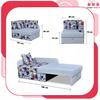 Children's Corner Sofa Bambino Extendable Container Bed Children's Mattress Kubuś