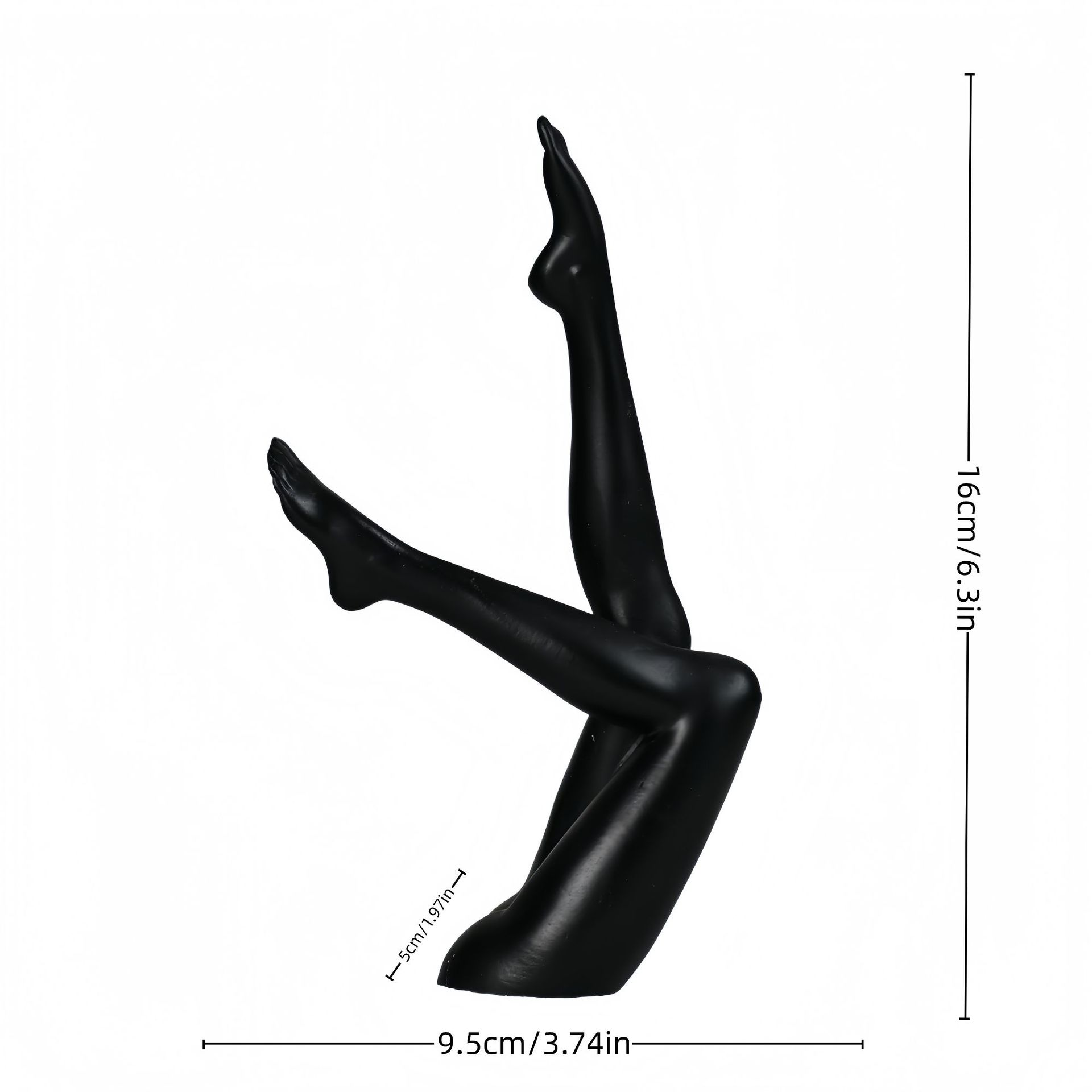 

Modern Art Female Leg Sculpture, Office Desktop Ornament, Holiday Decoration For Valentine S Day, Thanksgiving Day Black abstract legs