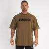 T-shirt allentata casual da uomo in cotone a maniche corte T-shirt top estate palestra fitness camicia solida uomo corsa abbigliamento sportivo da allenamento