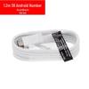 1.2m Micro Fast Charging Data Cable for S6, Black & White, Android Compatible.