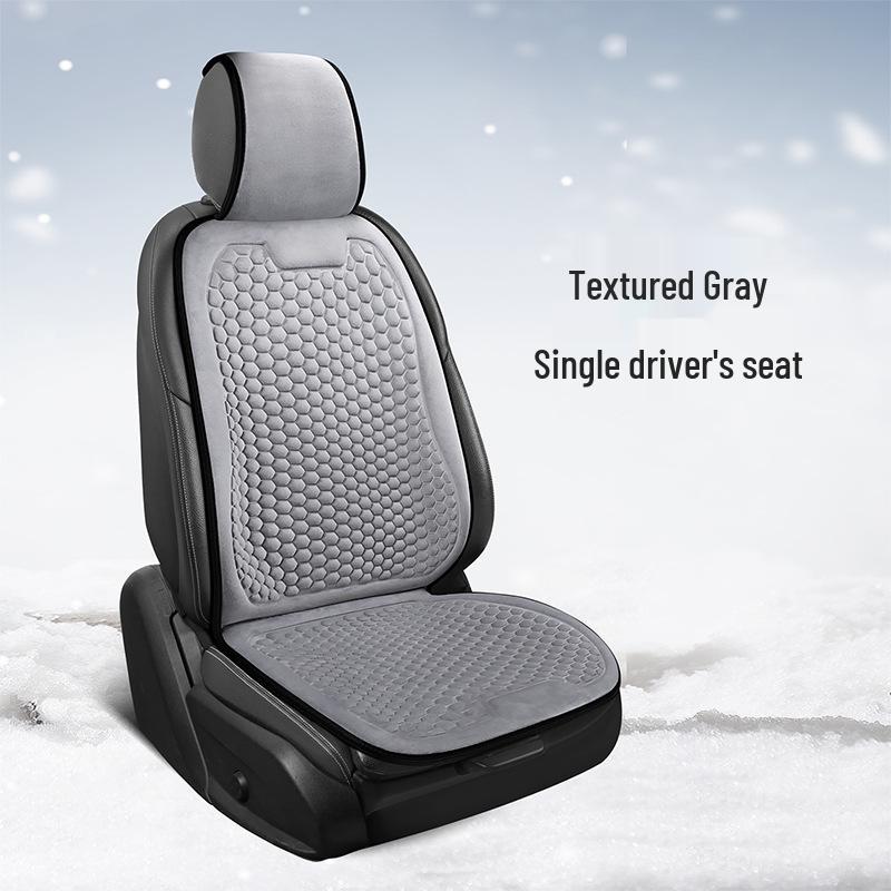 Plush Winter Car Seat Cushion – Universal Warm Cover for Sedans, Office, and Home Use.