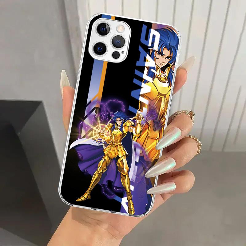 Anime Saint Seiya Phone Case for Iphone 17 Air 16 15 Plus 14 13 Mini 12 11 Pro Max 16E 7 8 SE 2020 Soft Funda Print Shell 16 15