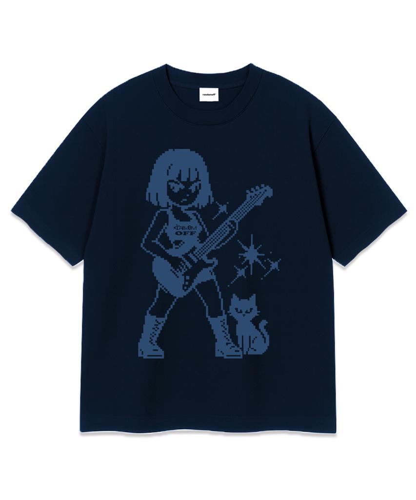 RANDOMOFF Pixel Guitar Kid Over Fit T-Shirt (3Color)