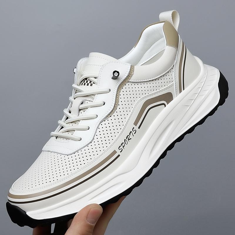 

Модная мужская обувь на шнуровке Кожаная модная повседневная обувь Мужские кроссовки на все случаи жизни Мужская обувь для ходьбы ручной работы Новая обувь для скейтборда Мужская 44 белый