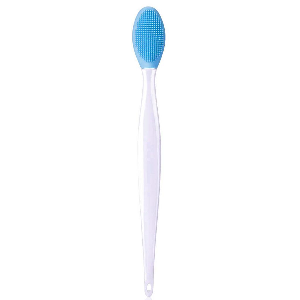 Long-Handled Silicone Nose Brush: Multi-Effect Blackhead & Pore Cleansing Tool for Facial Dead Corners.