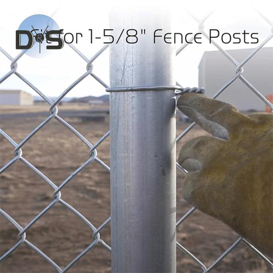 100Pcs Galvanized Fence Wire Tie Clips Easy Installation Reliable Metal Fence Post Clips for DIY Enthusiasts
